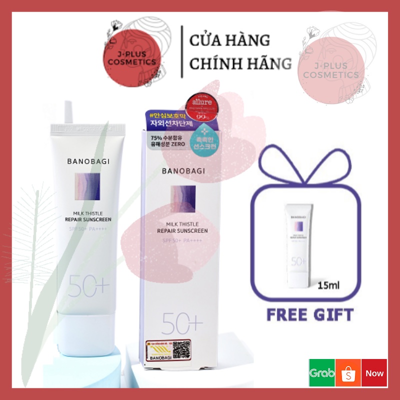 [Mua 1 tặng 1] Kem Chống Nắng Banobagi Milk Thistle Repair Sunscreen SPF50+ PA ++++ 50ml [Có tem chống giả]