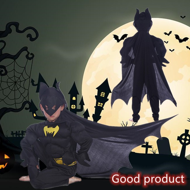 Set Đồ 3 Món Hóa Trang Halloween Cho Bé Từ 4-8 Tuổi