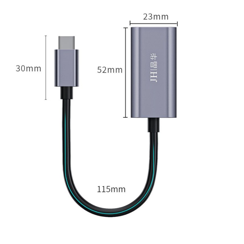 Cáp USB Type-c ra VGA cho Surface, Dell XPS, Macbook - Jinghua z901