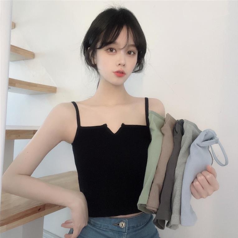 Áo Bra Nữ 2 Dây Cổ Chữ V Có Mút Ngực Mẫu Mới Sexy 6697