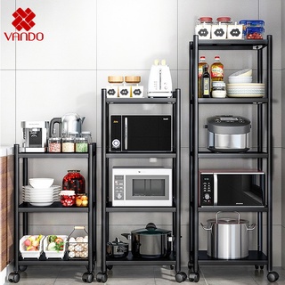 [𝗙𝗿𝗲𝗲𝘀𝗵𝗶𝗽] Kệ Đa Năng Thép Carbon Để Đồ Nhà Bếp, Lò Vi Sóng, Nồi Cơm Điện CAO CẤP, Sơn Đen CHỐNG HAN GỈ