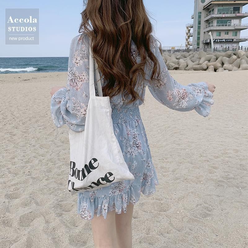 Váy Hoa Nhí Đầm Voan Dáng Dài đẹp dễ thương dáng xòe có lớp lót Quảng Châu kozoda d14 | BigBuy360 - bigbuy360.vn