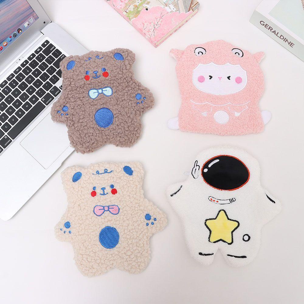 Túi Chườm Nóng Bụng Phối Lông Dày Dặn Ấm Áp Cho Mùa Đông