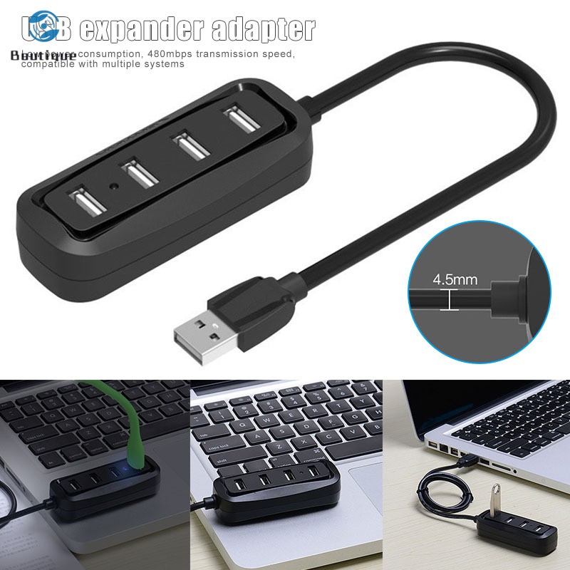 Bộ Chia 4 Cổng Usb Tốc Độ Cao Cho Laptop / Điện Thoại