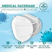 Khẩu trang 4 lớp kháng khuẩn VCD (bịch zip/3 cái) | BigBuy360 - bigbuy360.vn
