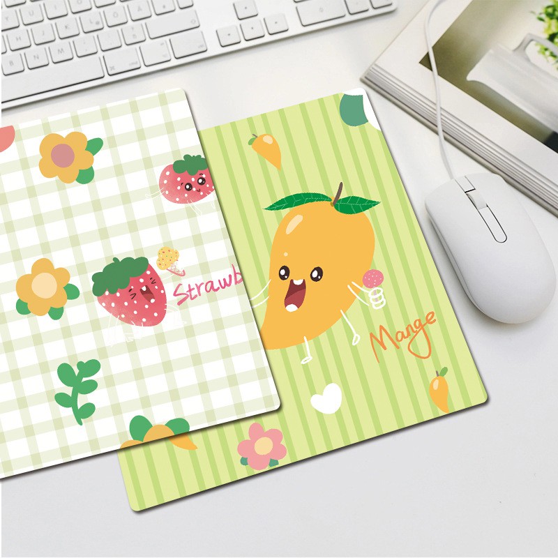 [Hàng bán chạy] Miếng lót chuột cao su mouse pad siêu nhạy họa tiết trái cây quá kute