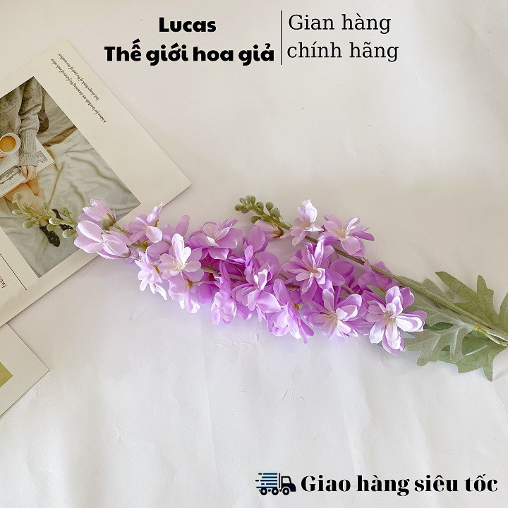 Hoa giả - Hoa phi yến Lucas 70cm nhiều màu sắc trang trí đẹp, thanh mát