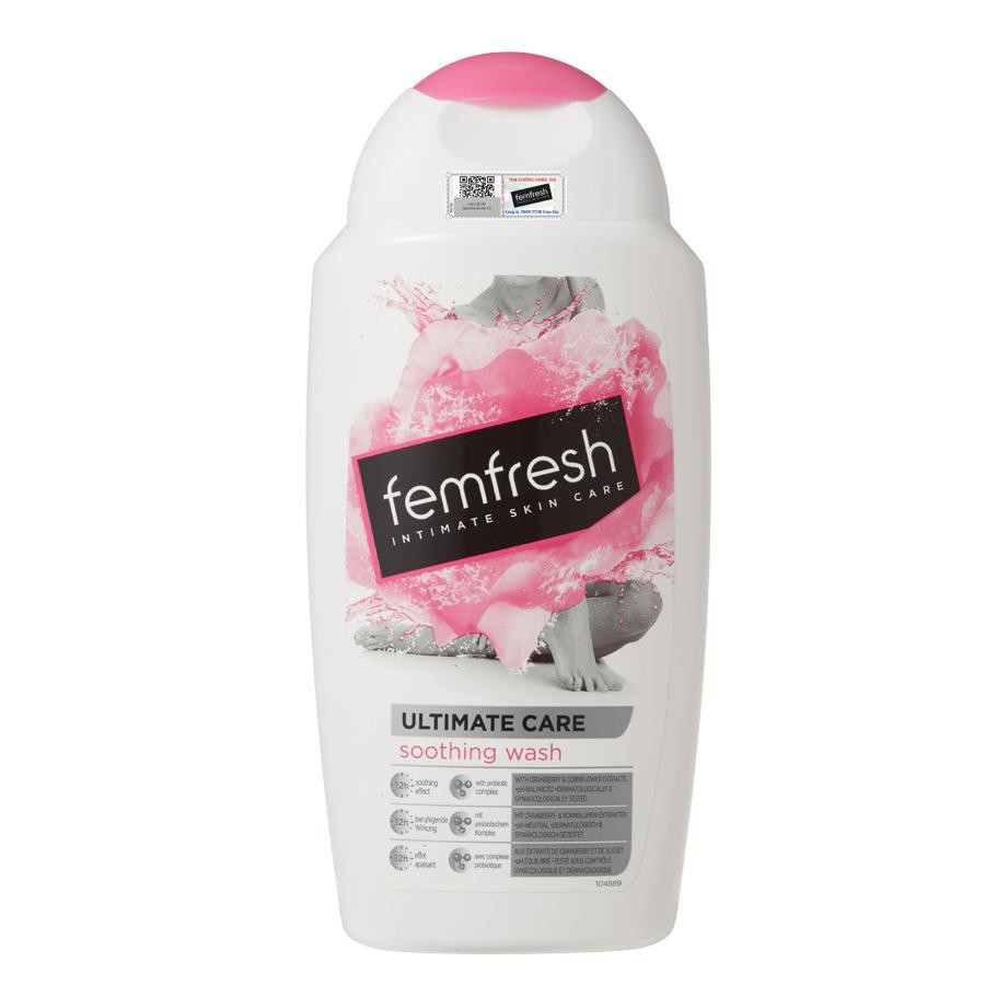 Dung dịch vệ sinh phụ nữ Femfresh Soothing Wash Hồng 250ml