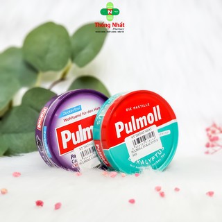 Kẹo ngậm giảm ho đau rát cổ họng không đường Pulmoll hộp 20 viên