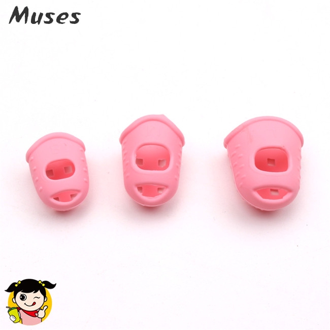 Set 5 nắp Silicone nhiều màu đeo bảo vệ đầu ngón tay tiện dụng chơi đàn ghi ta