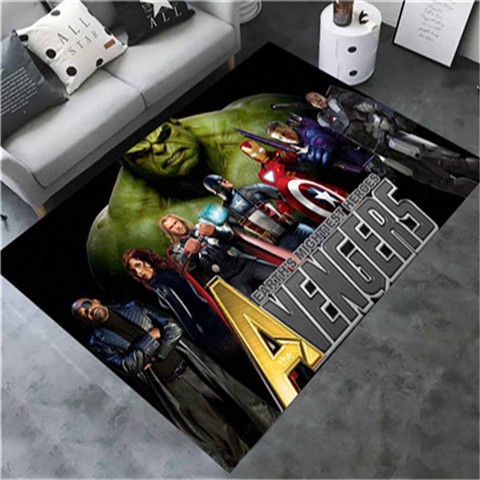 Thảm Lót Sàn In Hình Nhân Vật Siêu Anh Hùng Marvel Sáng Tạo