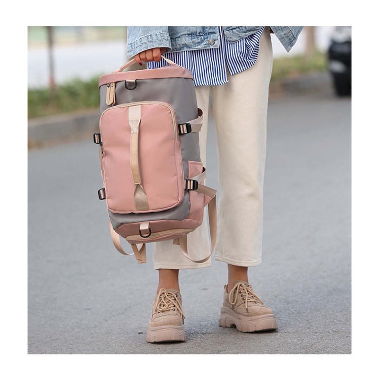 Balo thể thao kiêm túi xách nữ, balo du lịch có ngăn giày, chống nước, chống sốc tốt, PKC-BL14