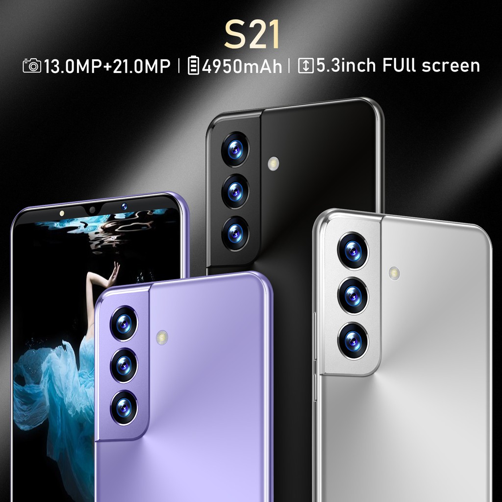 Điện thoại thông minh Android hoàn toàn mới S21 PRO 8+256GB wifi 5G ĐTDĐ Hai SIM cuộc gọi video Điện thoại cod