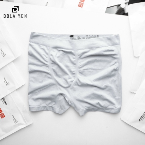 Pack 3 quần BOXER UNIQLO Nam - Cotton Nhẹ Mát ko đường may
