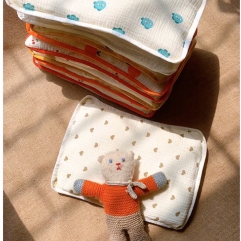 Gối xô Muslin em bé Miseo.vn gối ruột bông cao cấp mềm mỏng thoáng khí êm ái cho bé sơ sinh đến 2 tuổi