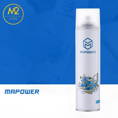 Bộ chai xịt tạo bọt vệ sinh giày và bàn chải cao cấp 300ml MAPOWER chính hãng VSG14