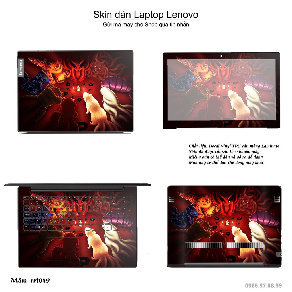 Skin dán Laptop Lenovo in hình Naruto _nhiều mẫu 2 (inbox mã máy cho Shop)