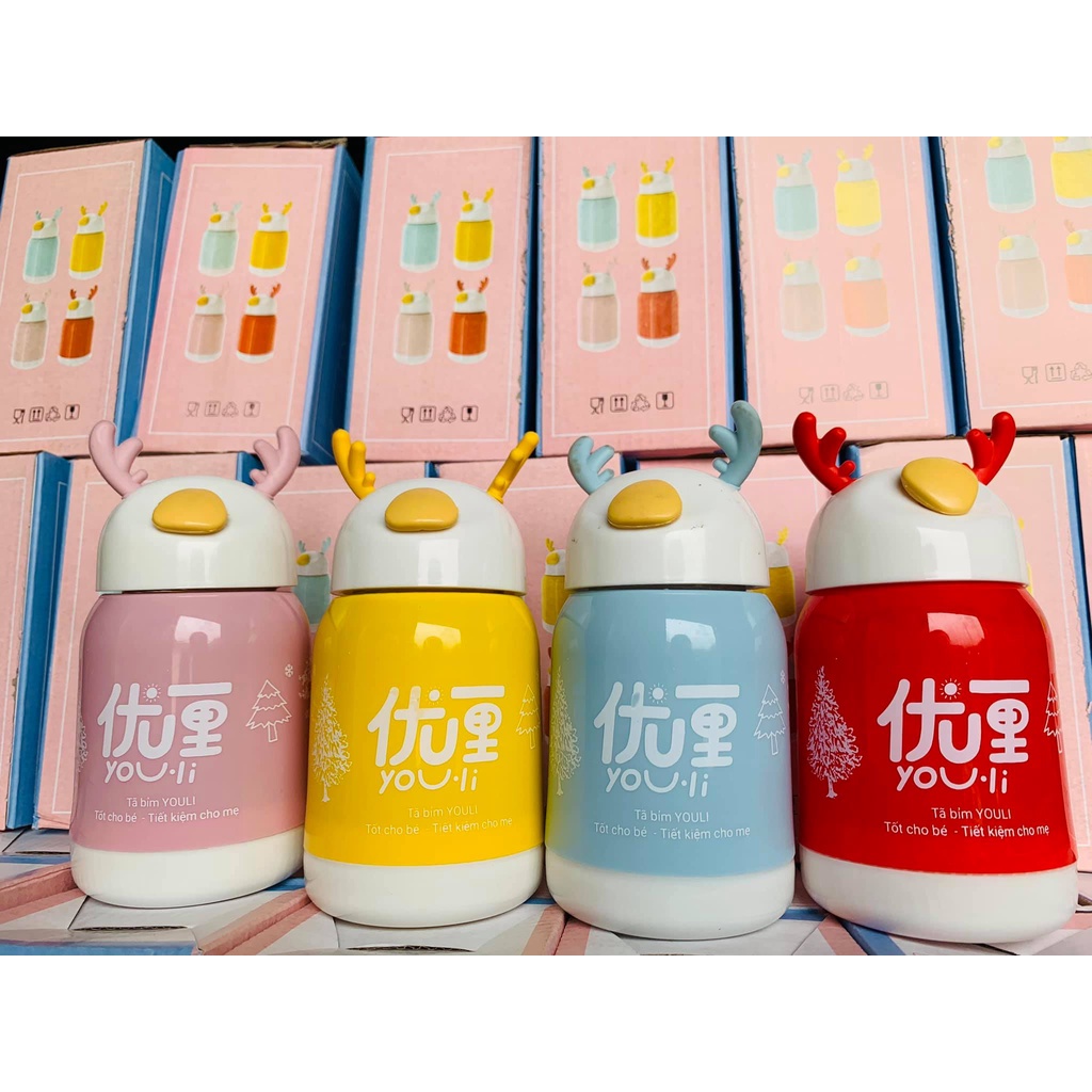 Bình nước giữ nhiệt thuỷ tinh cao cấp - dung tích 350ml