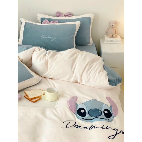Set ga nỉ nhung Disney IGUN BEDDING chất nỉ nhung mềm mịn