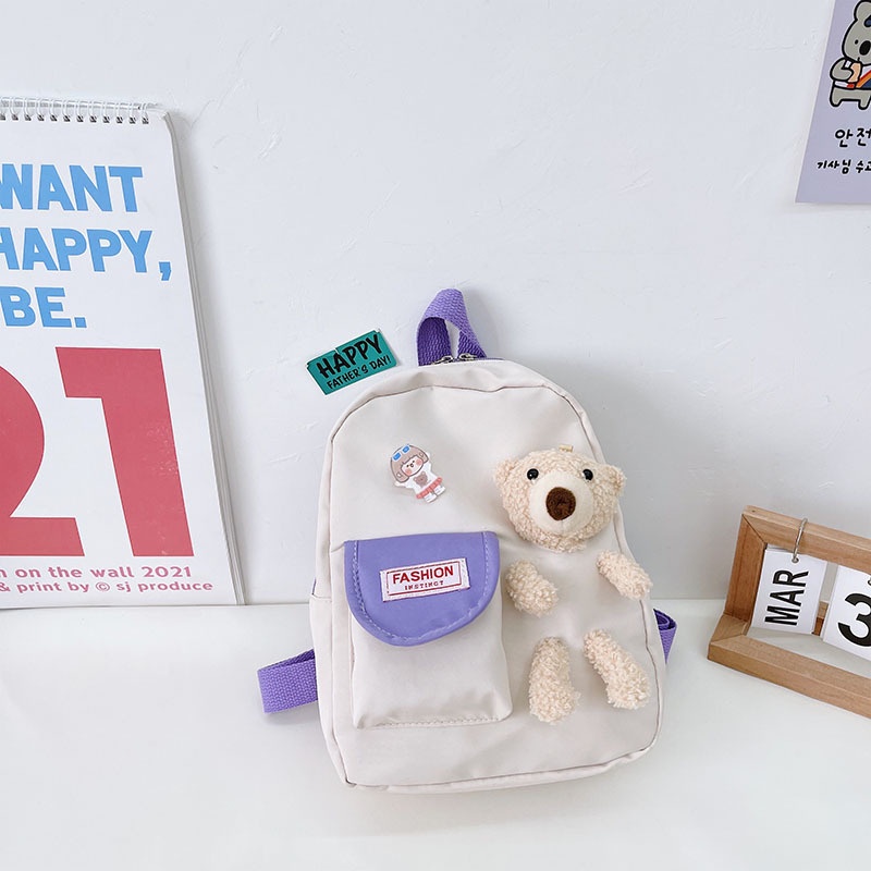 Ba Lô Đi Học Hình Gấu Dễ Thương Sức Chứa Lớn Thời Trang Mới Cho Trẻ Em Tiểu Học Bán Sỉ