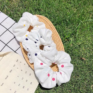 Chun buộc tóc scrunchies cúc trắng SR01