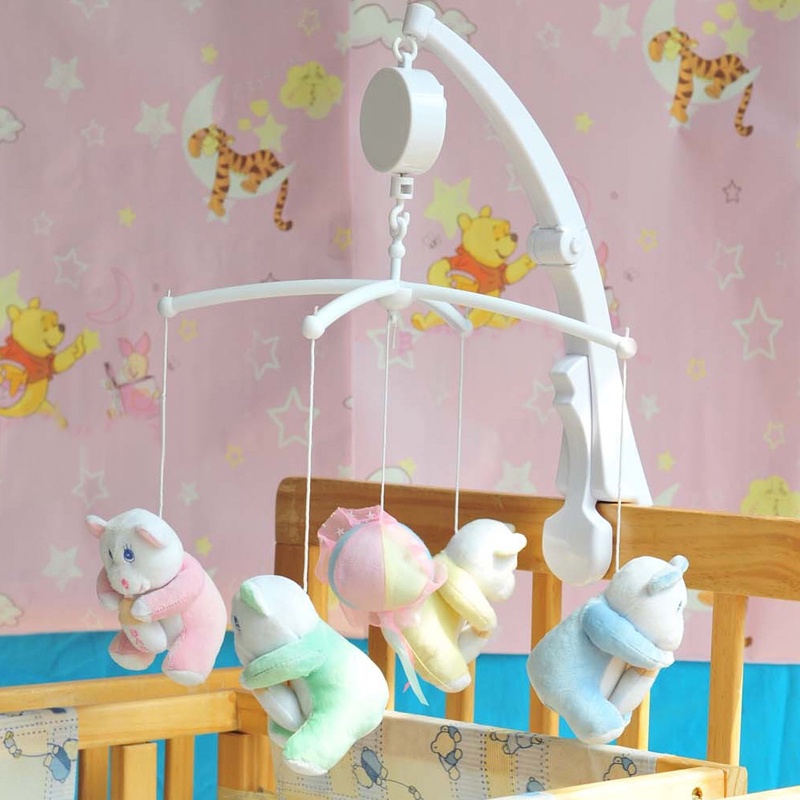 Đồ Chơi Chuông Lắc Phát Nhạc Treo Xe Đẩy Em Bé Sơ Sinh DIY