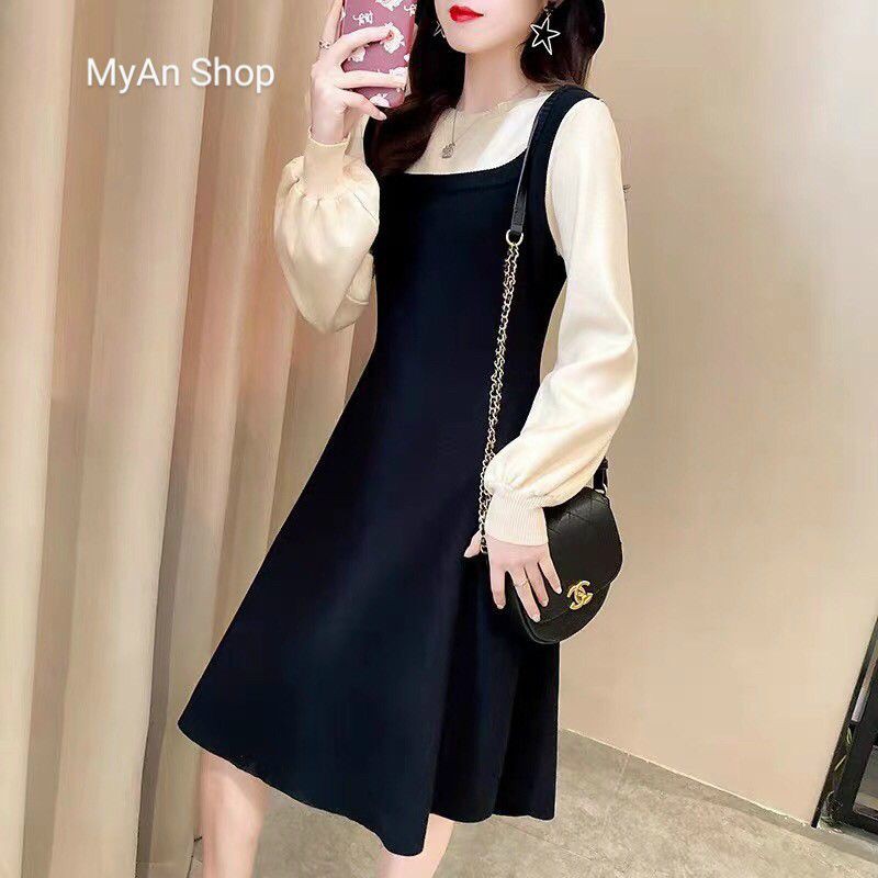 🔝 VÁY LEN XOÈ PHỐI TAY💞