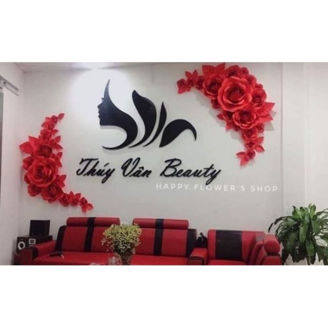 Set 30 bông giấy backdrop