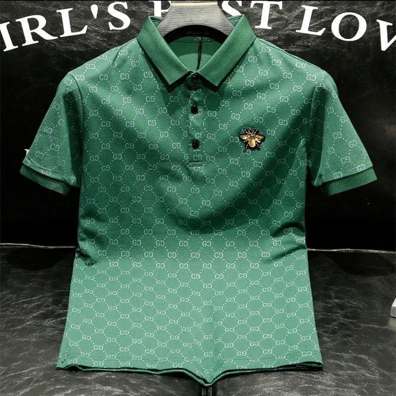 Áo Thun Polo Dáng Ôm Thêu Họa Tiết Độc Đáo Thời Trang Cao Cấp Cho Nam