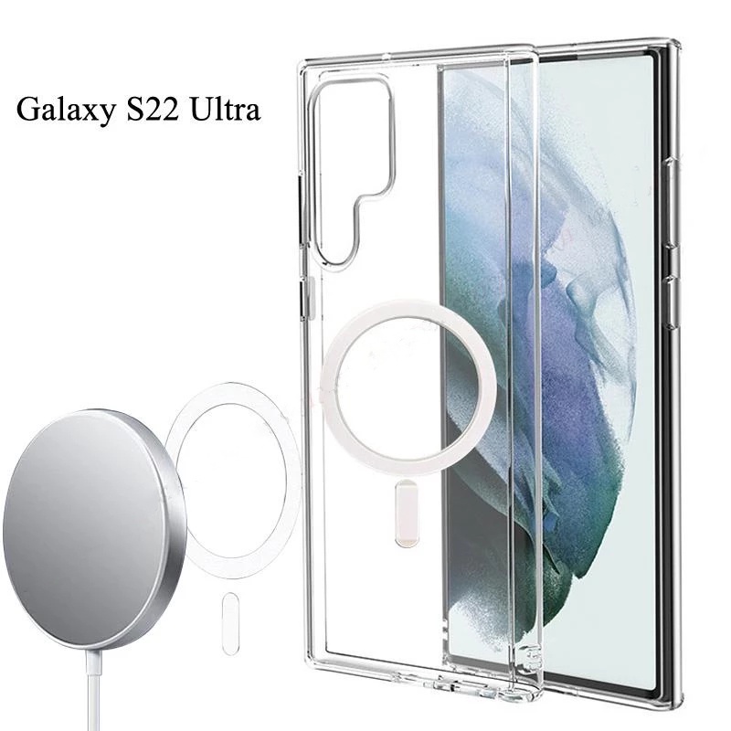 Ốp Điện Thoại Thời Trang Cho Galaxy S22+ S22Ultra S21FE S21+ S21Ultra S20+ S20Ultra S20FE⭐Ốp Lưng Sạc Không Dây Magsafe⭐Ốp Điện Thoại Nam Châm Mạnh Chống Sốc Cho Samsung Note20 Note20Ultra S22Plus S21Plus