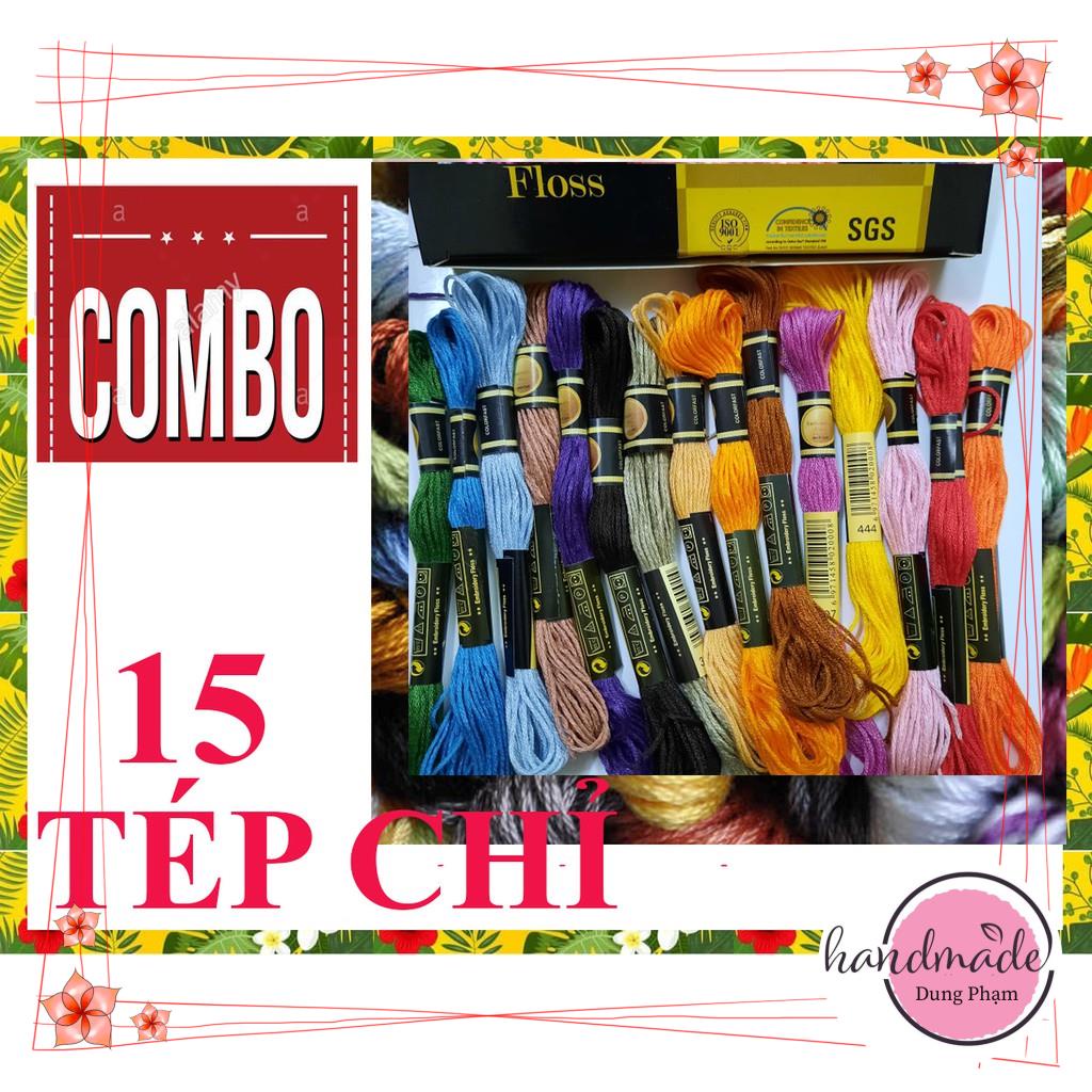 Combo 15 tép chỉ CXC - GIAO MÀU NGẪU NHIÊN HOẶC MÀU KHÁCH CHỌN