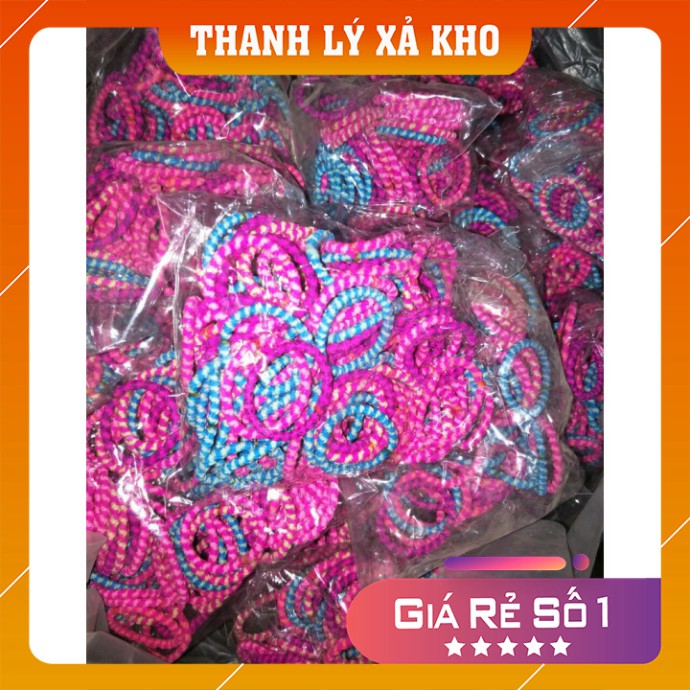 Dây thun buộc tóc 💕𝑭𝒓𝒆𝒆𝒔𝒉𝒊𝒑💕 Set 100 dây chun cột tóc sợi to