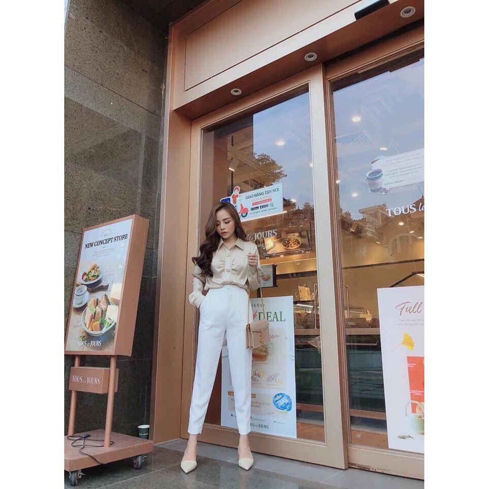 ⚡️XẢ KHO⚡️Quần Baggy 1 Cúc Bọc Khuy Hàng Chuẩn