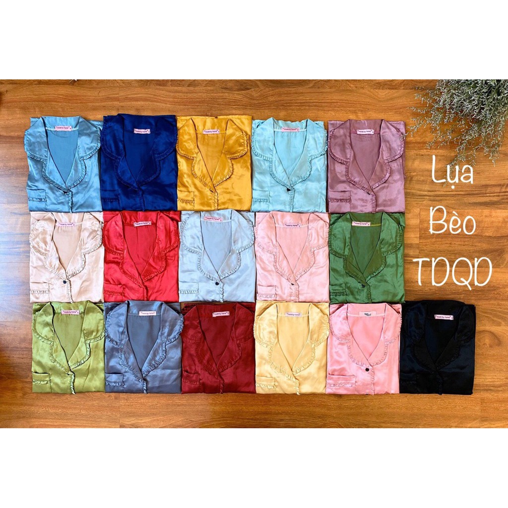 [Bộ Ngủ Lụa Bèo-Tay Ngắn Quần Dài-Vải Lụa Cao Cấp- [Hàng Thiết Kế Size M,L | BigBuy360 - bigbuy360.vn