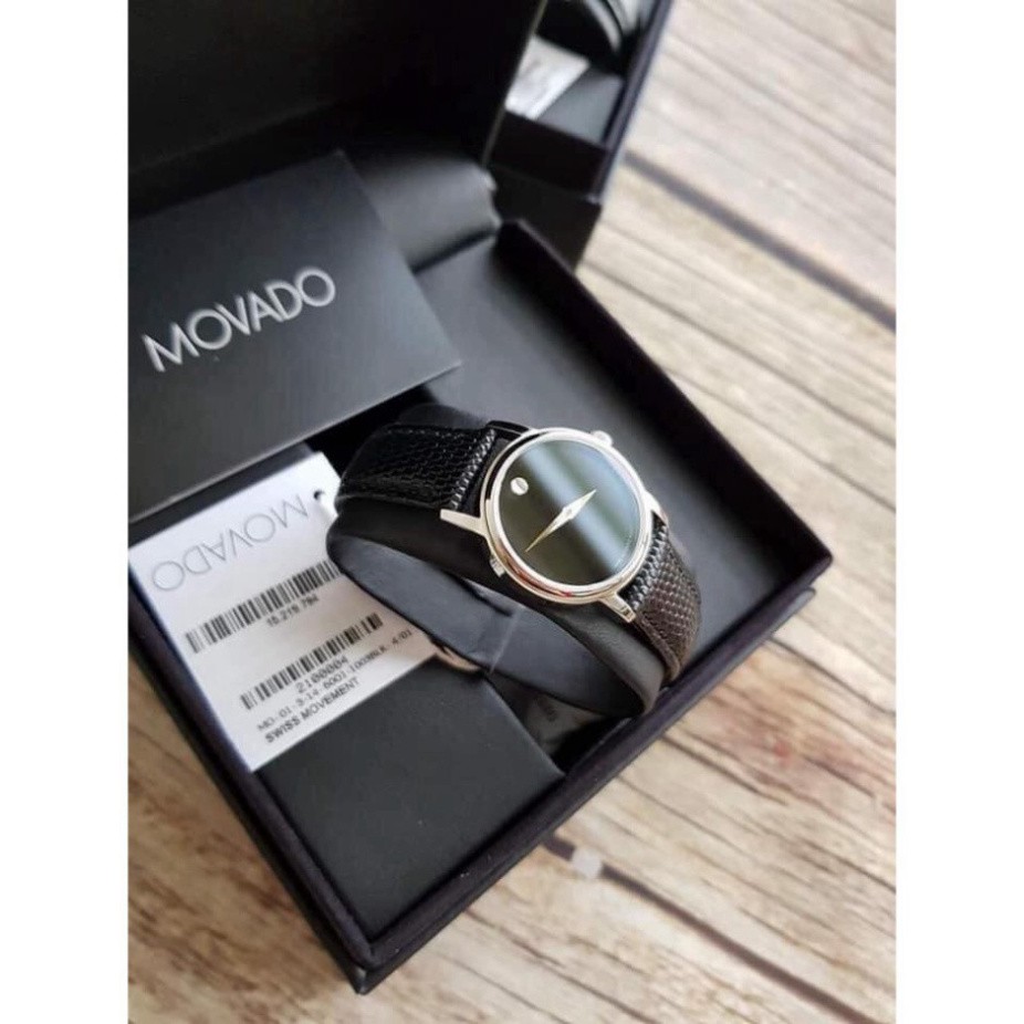 ĐỒNG HỒ NỮ MOVADO MUSEUM BLACK DIAL BLACK 2100004