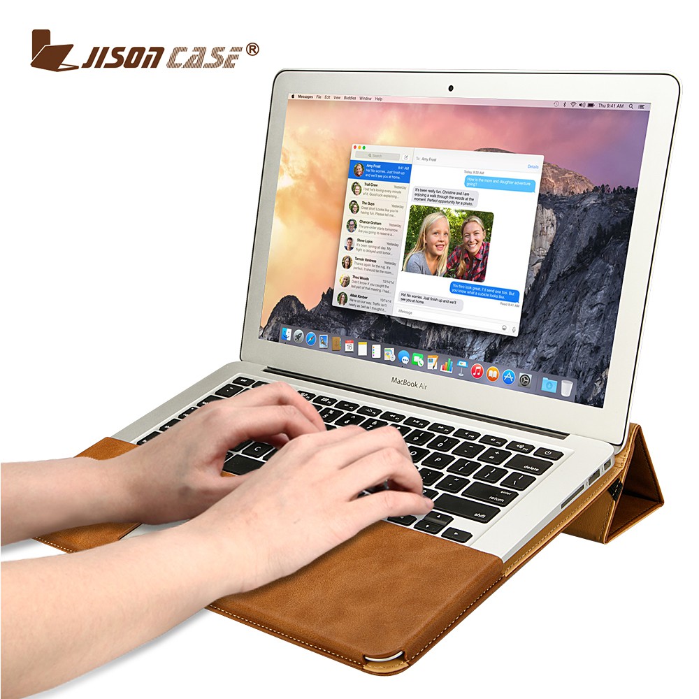 Bao da cao cấp Jisoncase cho Macbook (dạng quyển sổ) T31