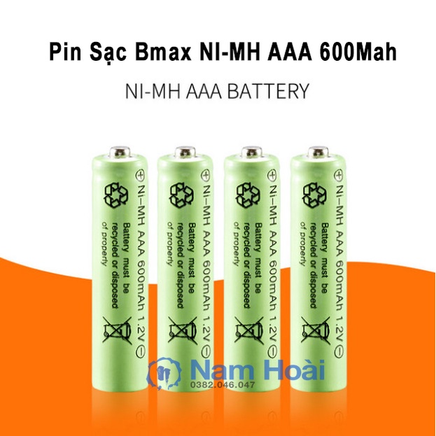 Pin sạc BMAX AA/AAA Ni-(CD)MH 700 mAh 1,2V