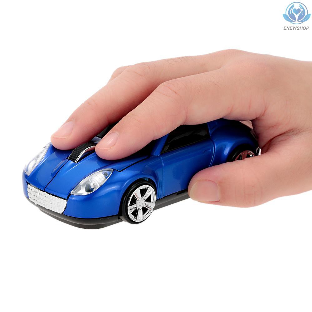 【enew】2.4GHz Wireless Racing Car Shaped Optical USB Mouse/Mice 3D 3 Buttons 1000 DPI/CPI for PC Laptop Desktop