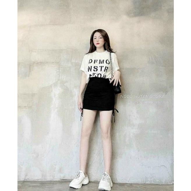 Set áo thun kèm váy body
