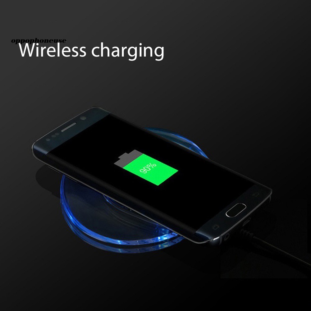 【OPHE】Qi Wireless Charger Dock Stand Mobile Phone Charging Pad for iPhone Samsung