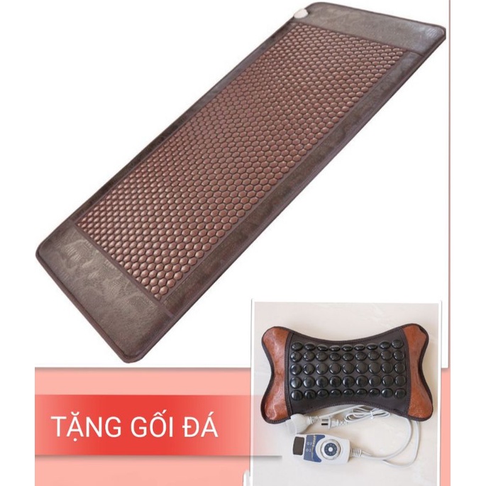 Thảm đá nhiệt nóng (TẶNG GỐI ĐÁ) Kích thước 70x170cm/70×165cm/60×160cm/50×150cm