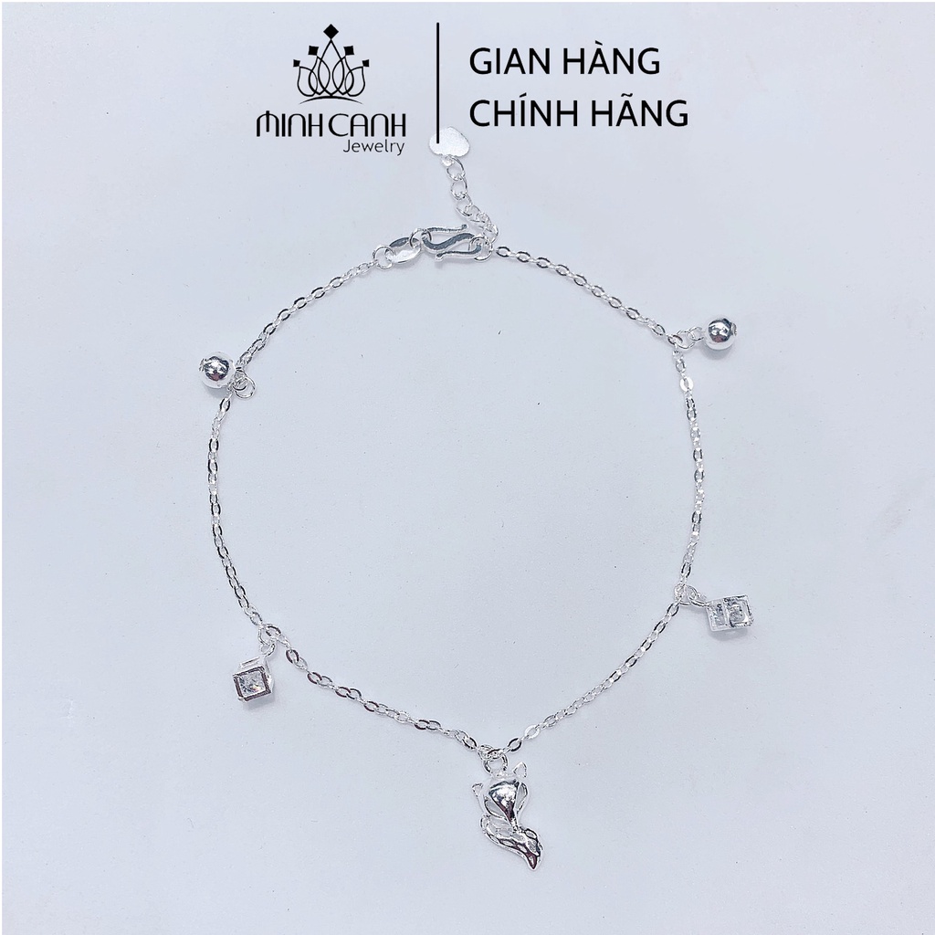 Lắc Chân Hồ Ly Mix Hộp Đá - Minh Canh Jewelry