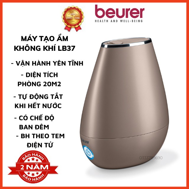 Máy tạo độ ẩm không khí Beurer LB37, khuyếch tán tinh dầu, kiểm soát độ ẩm