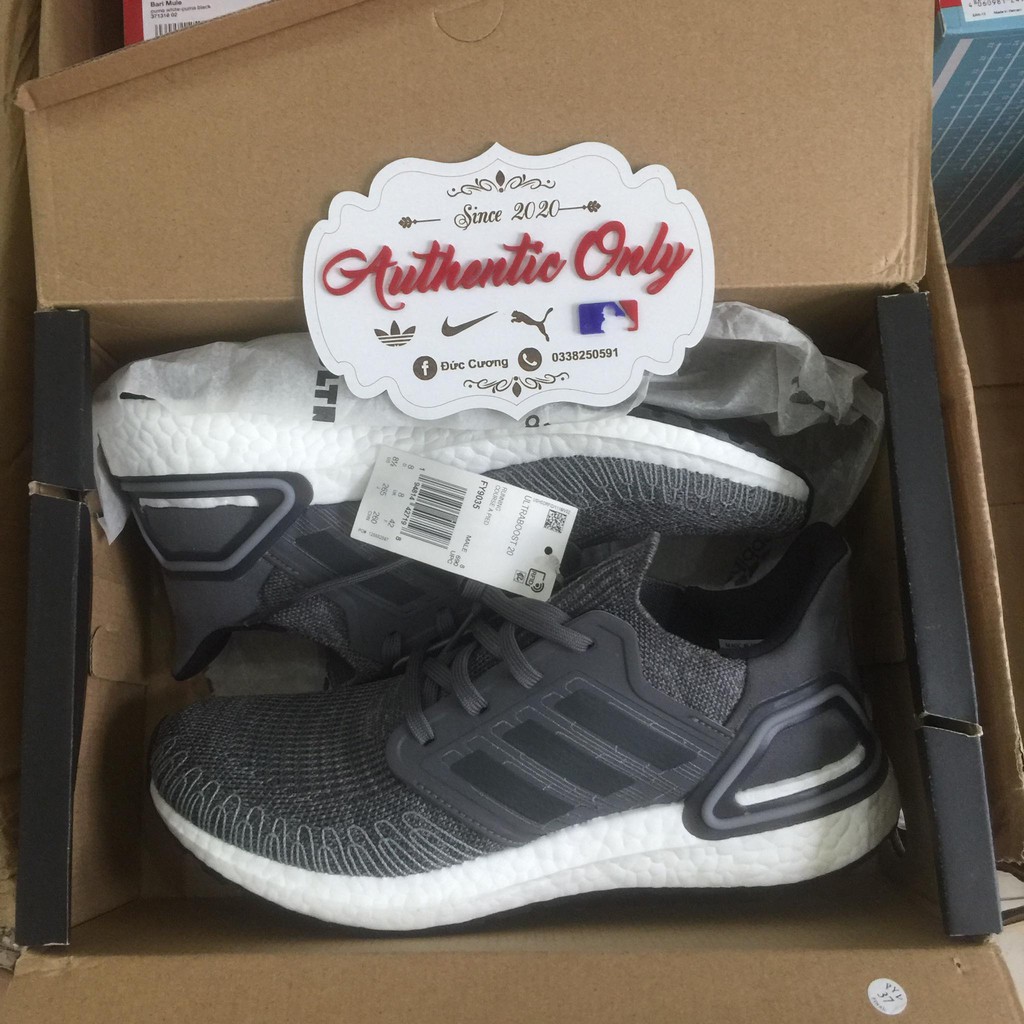 Giày Adidas Ultraboost 20 Màu Xám Sói - FY9035