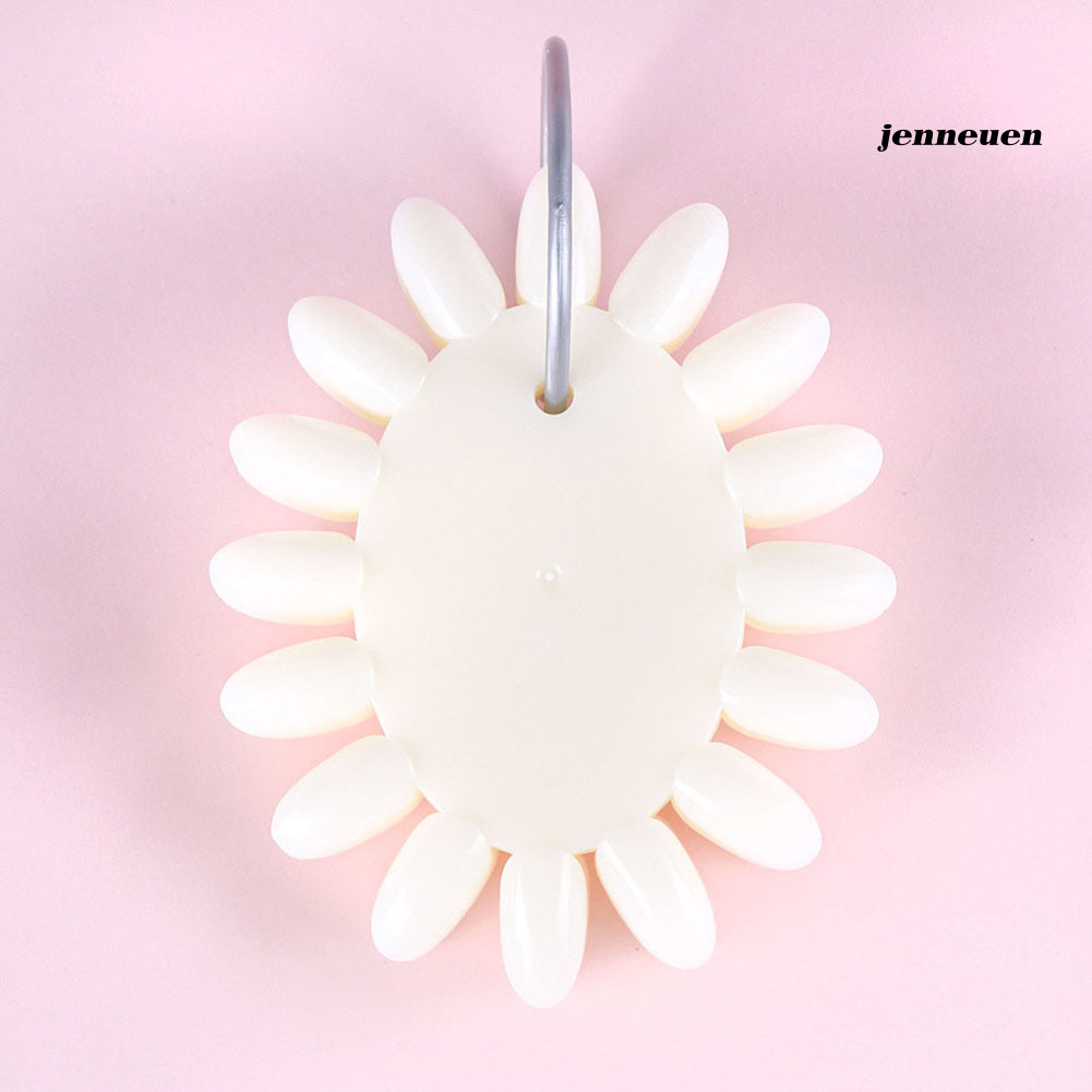 [Hàng mới về] Bộ 160 khuôn móng tay giả hình hoa hướng dương bằng nhựa acrylic trưng bày màu