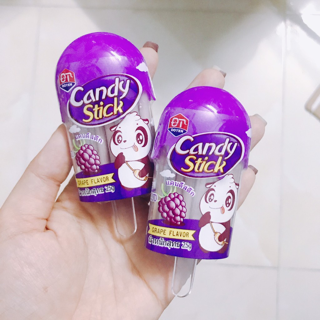 Kẹo tăm lạnh hình que kem Doten Thái Lan - Candy Stick đủ vị trái cây thơm ngon (ăn vặt trở về tuổi thơ)