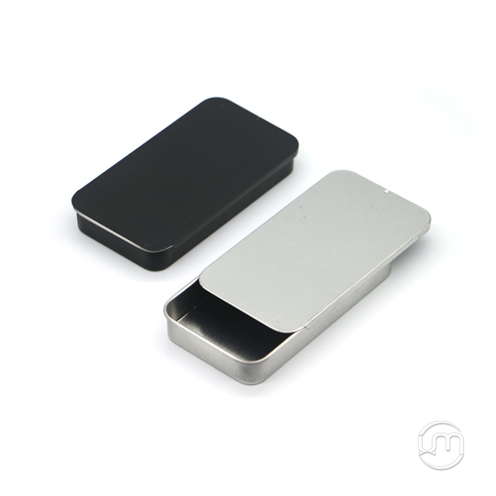 11*6*1.6cm-Hộp thiếc chữ nhật nắp trượt, ~95g/ml