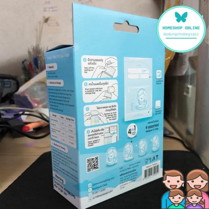 Hộp 30 túi trữ sữa Sunmum 100ml