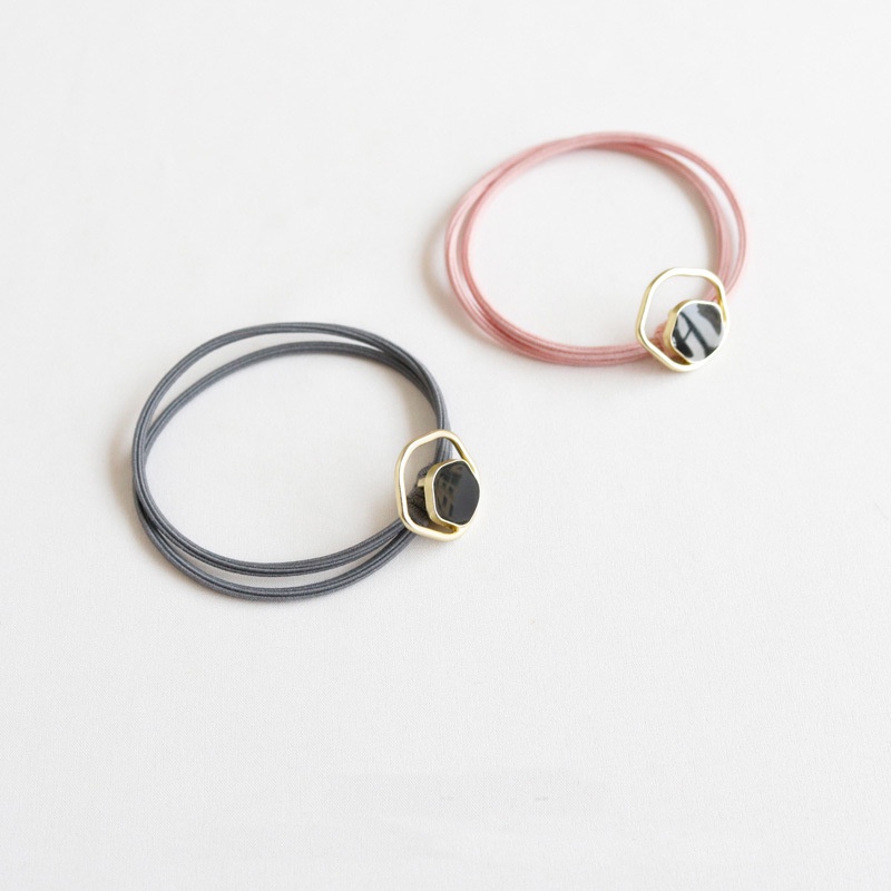 Cột tóc thun Hàn Quốc charm hợp kim