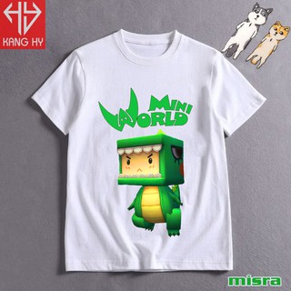 áo thun nhân vật games mini world nhân vật misra trẻ em F001